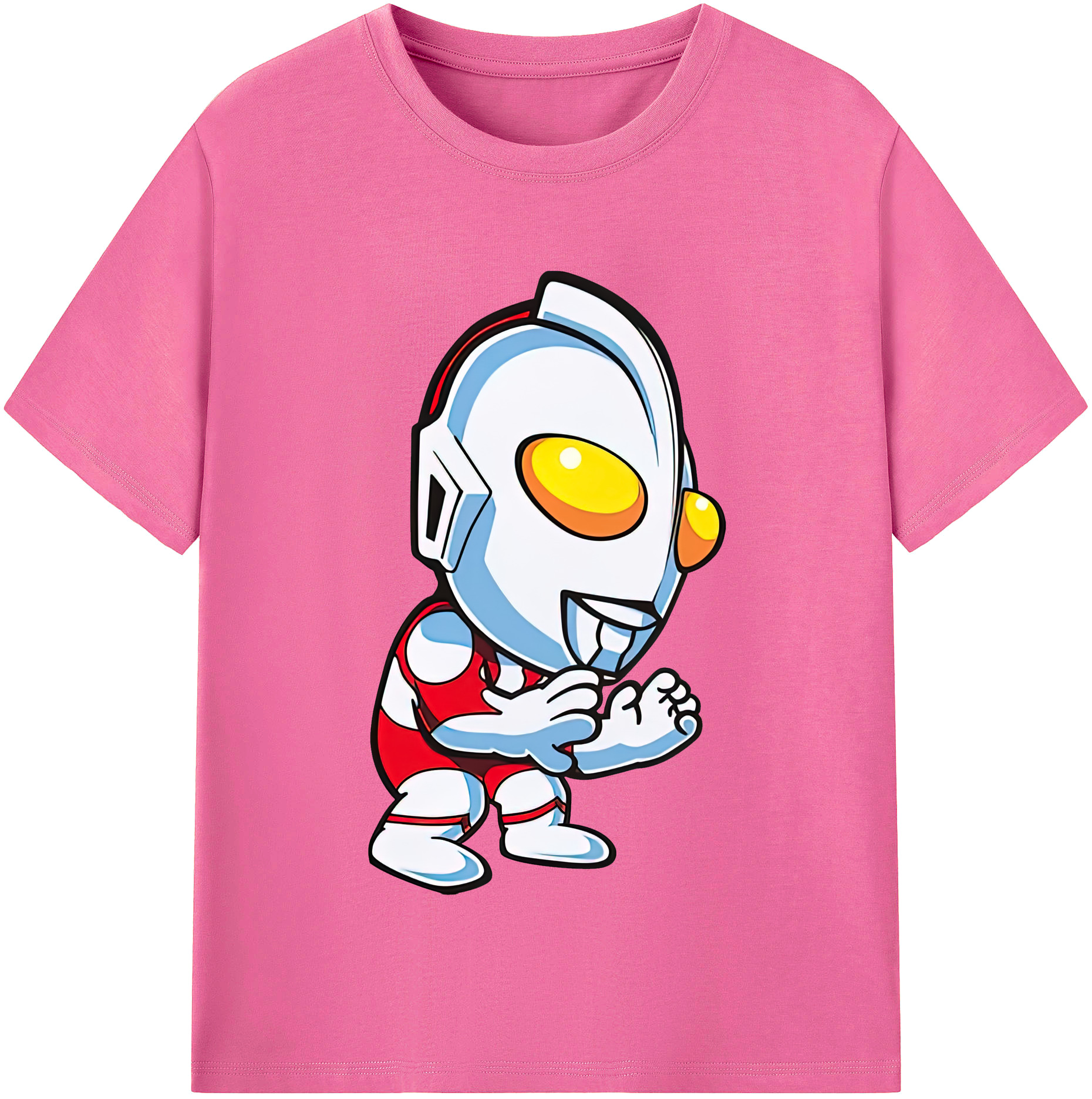 （画像用） ウルトラマン Ultraman レディースカジュアルプリントTシャツ（綿100％）